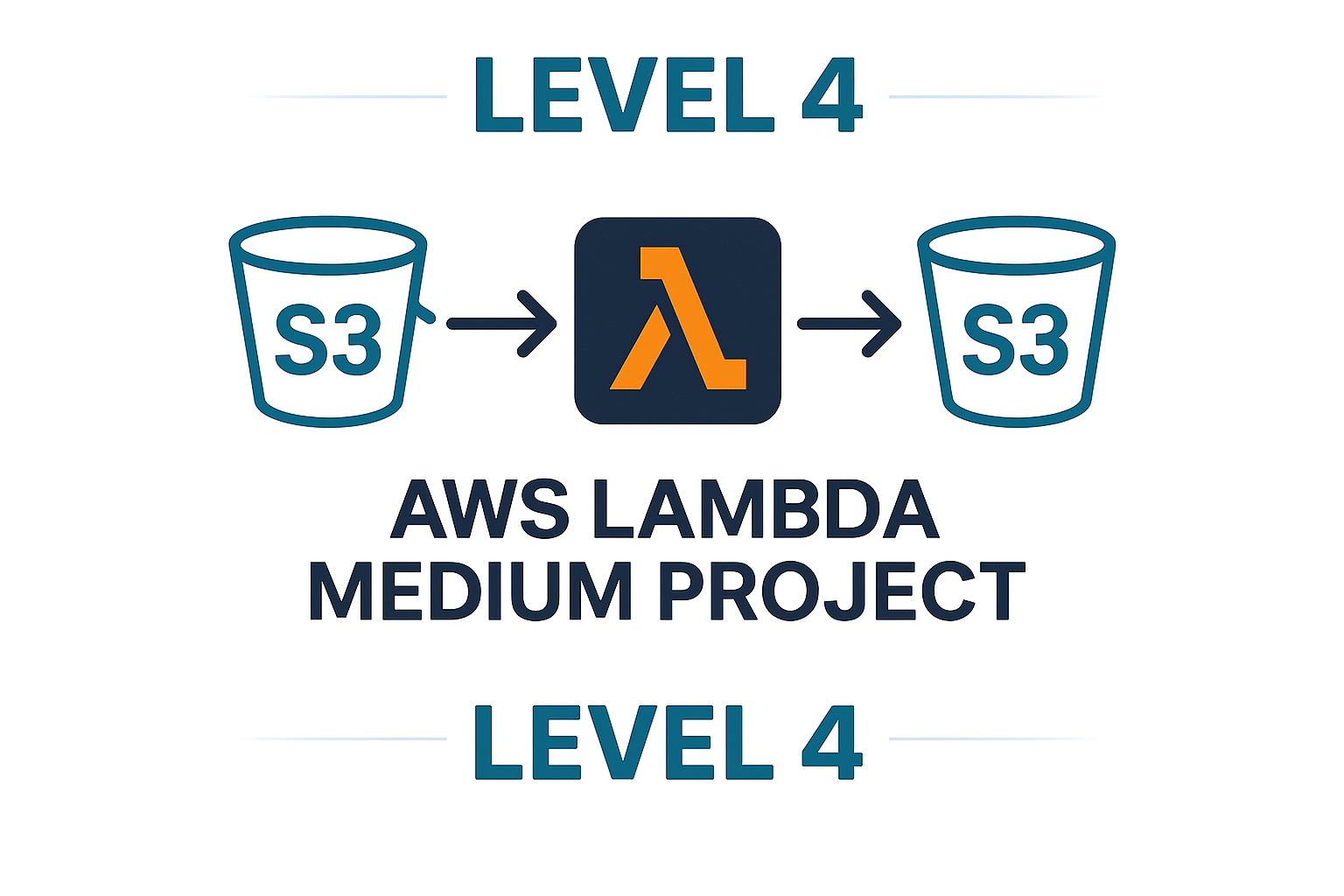 AWS Lambda Medium Project(S3 to S3 ETL Project)